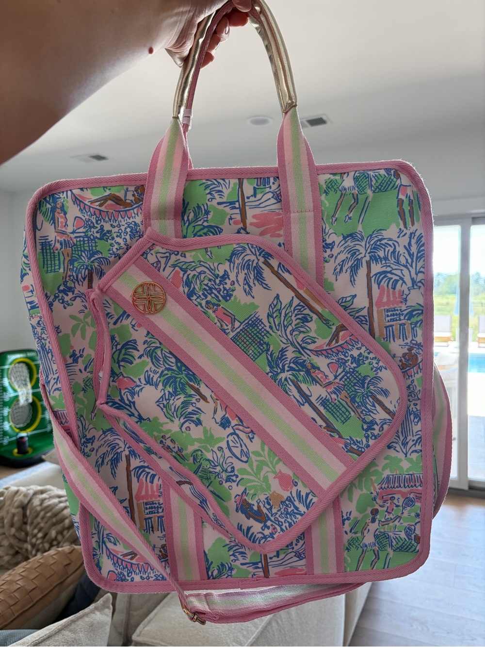 NWT Lily Pulitzer Pickleball Tote Bag